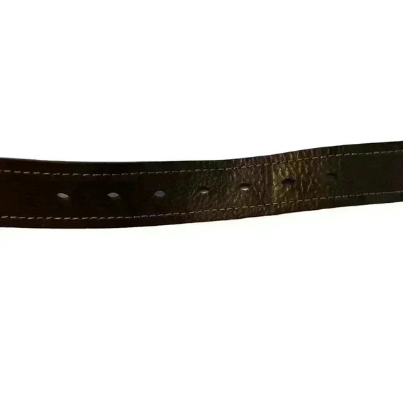 Dickies Men's Industrial Strength Heavy Stitching Leather Belt Brown Sz 40 - Picture 11 of 11